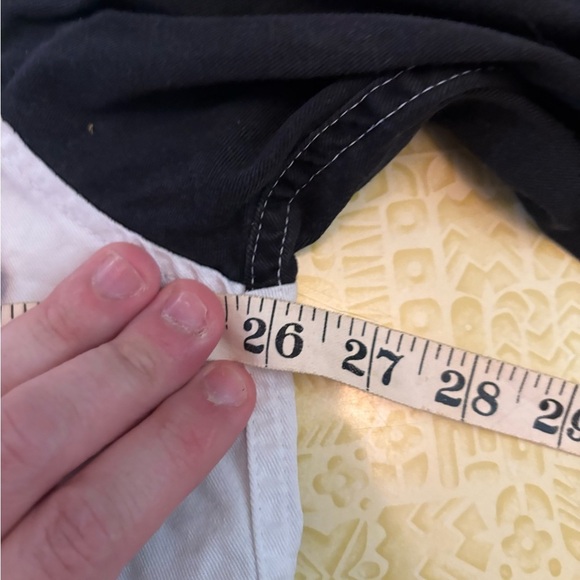 Vintage Black and White Button-Up Shirt with Blue Accents - Picture 9 of 10